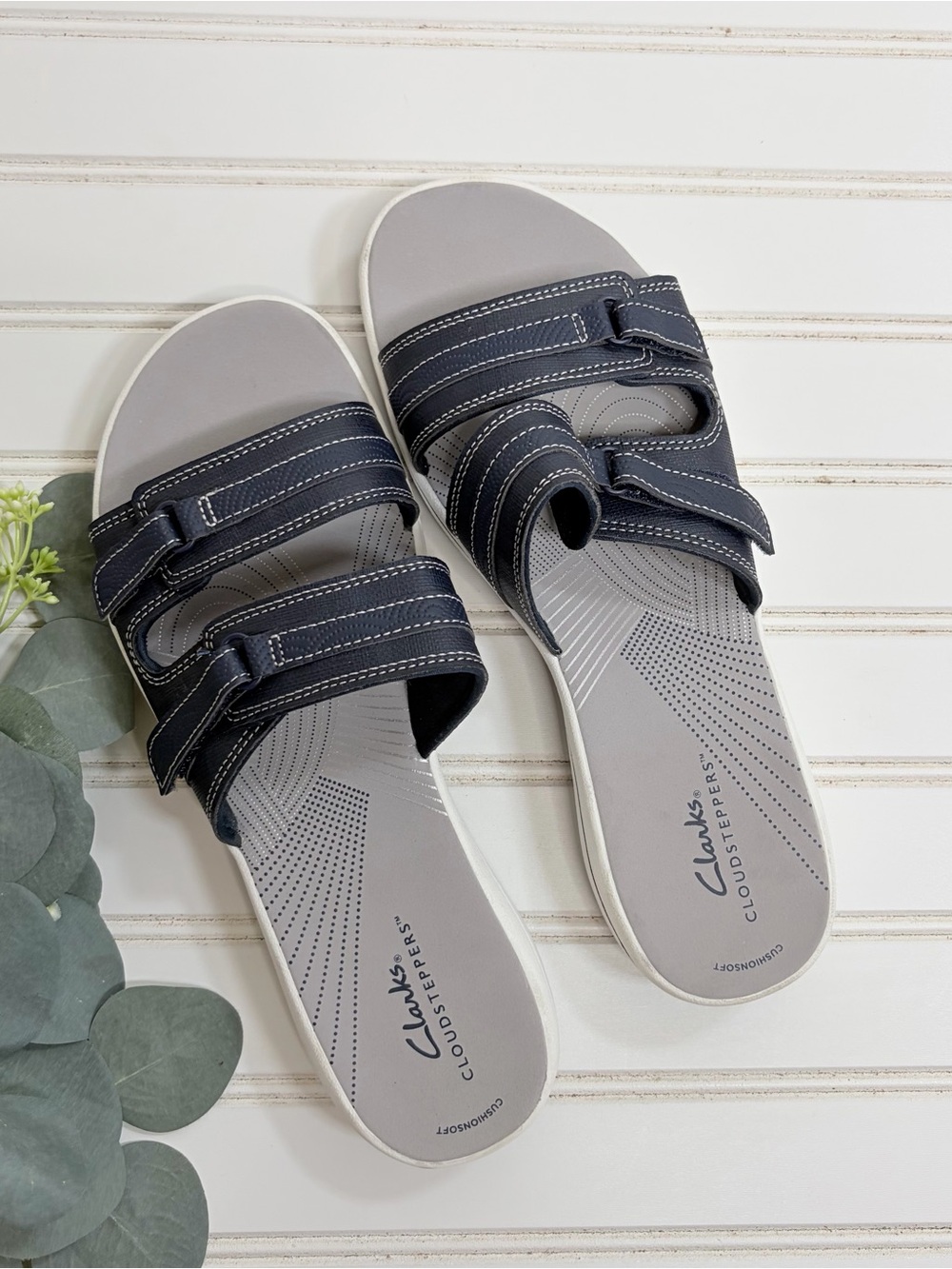 Clarks Cloudsteppers Slip On Sandals